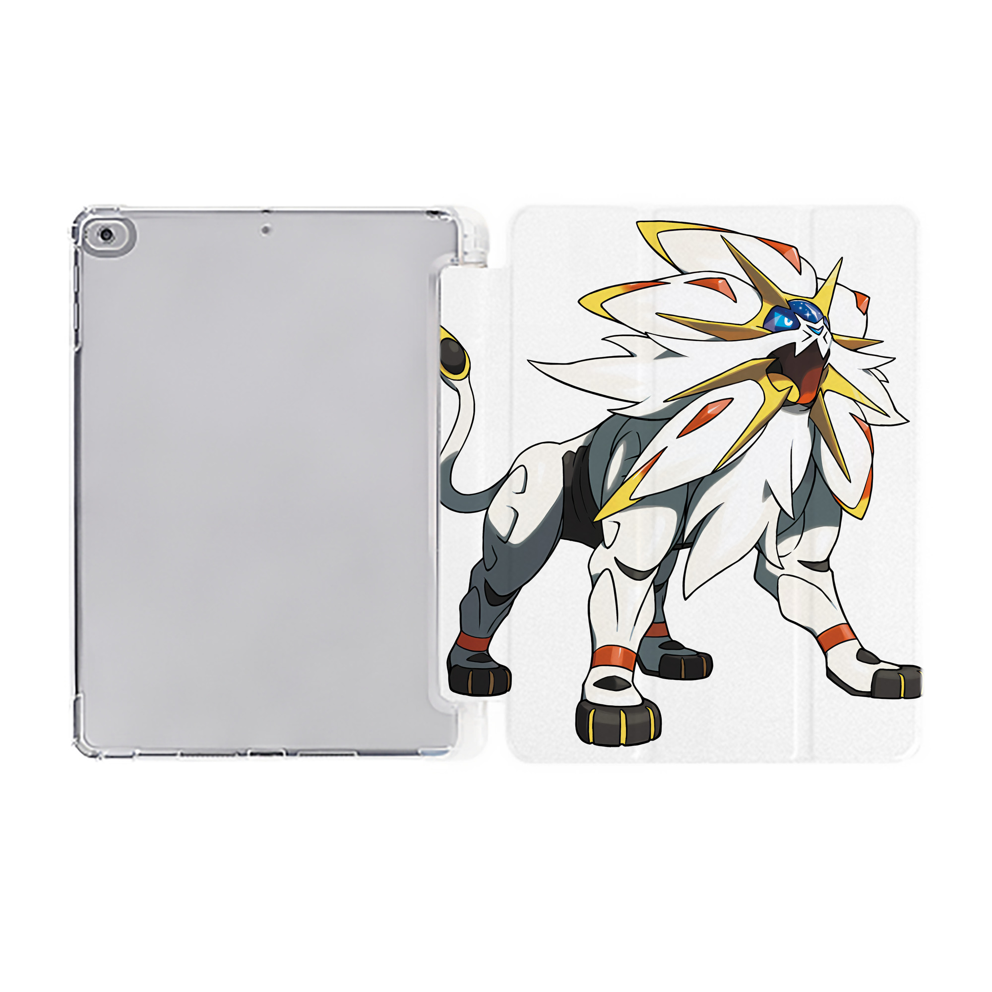 （画像用） ポケットモンスター Pokémon IPad ケース ペン収納付き 三つ折りスタンド PUレザー×シリコン 対応機種9.5/10.5/10.9インチ